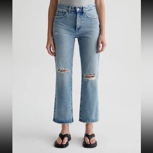 NWT AG Jeans Kinsey High Rise Pop Crop Jeans